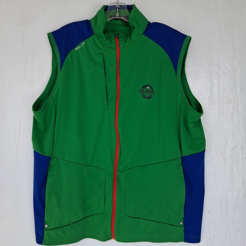 Ralph Lauren Palm Beach Resorts and Spa PGA Vest Mens XL Green/Blue